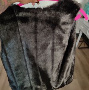 Faux fur vest